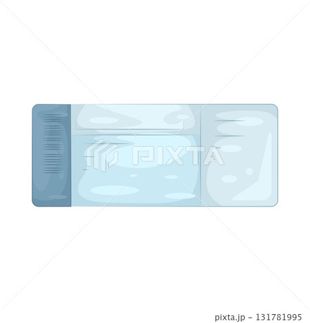 Illustration of flight ticket  131781995
