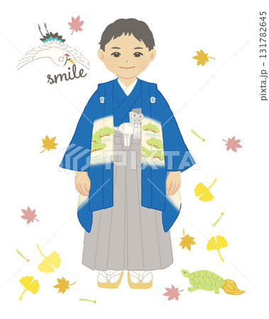 着物を着た男の子　七五三 131782645