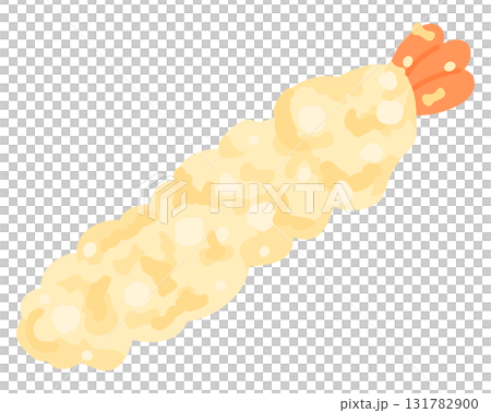 海老の天ぷらのイラスト 海老の天ぷらのイラスト 131782900