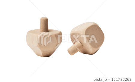 Two dreidels showcase the festival of lights, created AI, PNG 131783262