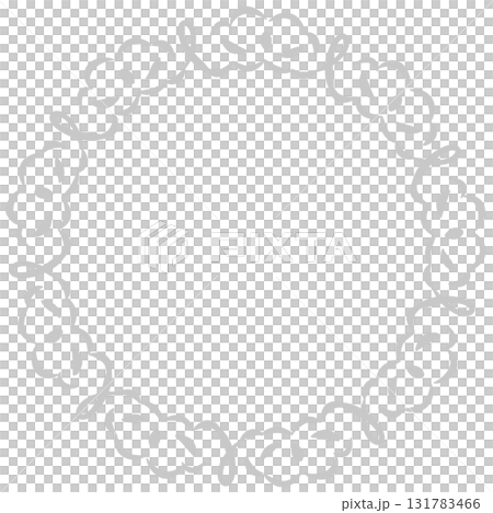 Gray ribbon-like decorative lace frame Gray ribbon-like decorative lace frame 131783466