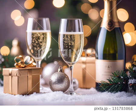 クリスマスシャンパン クリスマスシャンパン 131783868