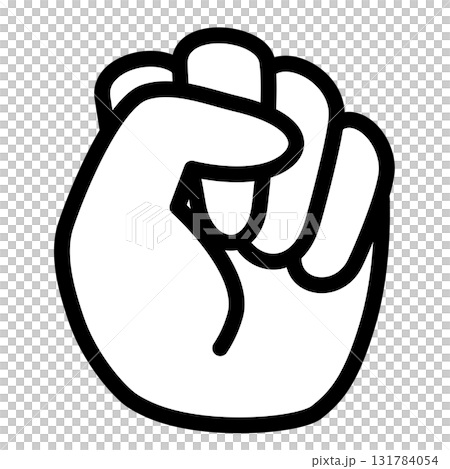 握緊拳頭的可愛插圖 131784054