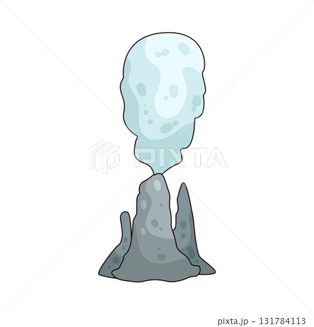illustration of underwater volcano illustration of underwater volcano 131784113