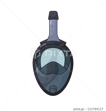 illustration of Full Face Diving Mask 131784117