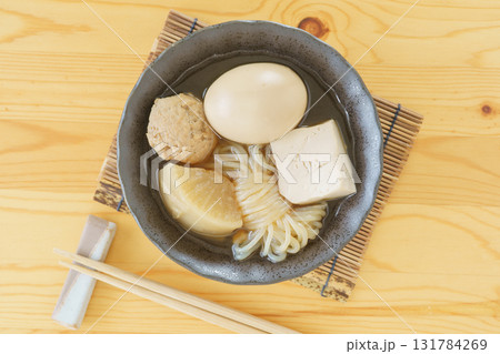 おでん|大根・しらたき・たまご・豆腐・鶏団子(鶏つくね) おでん|大根・しらたき・たまご・豆腐・鶏団子(鶏つくね) 131784269