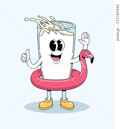milk float beach cartoon illustration milk float beach cartoon illustration 131784392