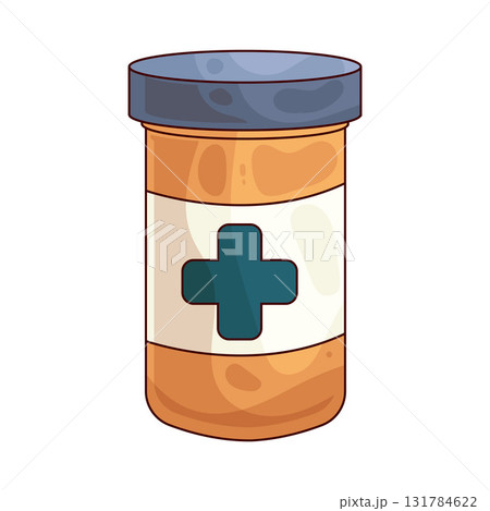 illustration of Pill Bottle illustration of Pill Bottle 131784622