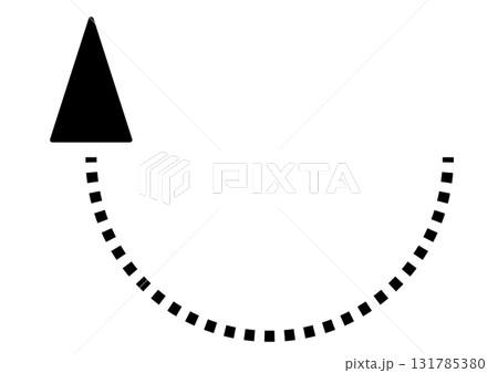 曲線を描いて上昇するプロセスのアブストラクトデザイン 131785380