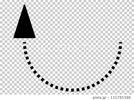曲線を描いて上昇するプロセスのアブストラクトデザイン 131785380