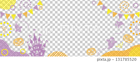 Halloween colorful background illustration with text space 131785520