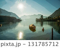 nICE VIEW ON lAKE Como: boats in water (moored) and island Comacino nICE VIEW ON lAKE Como: boats in water (moored) and island Comacino 131785712
