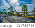 Idyllic  Promenade des Anglais, gardening   with palm trees   -palm alley Idyllic  Promenade des Anglais, gardening   with palm trees   -palm alley 131785726