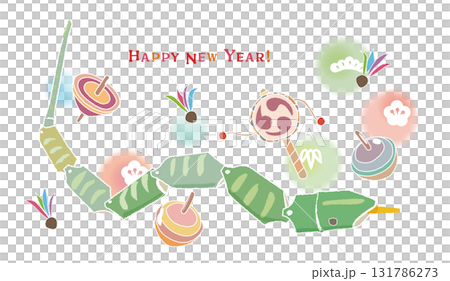 竹のヘビとおもちゃ 131786273