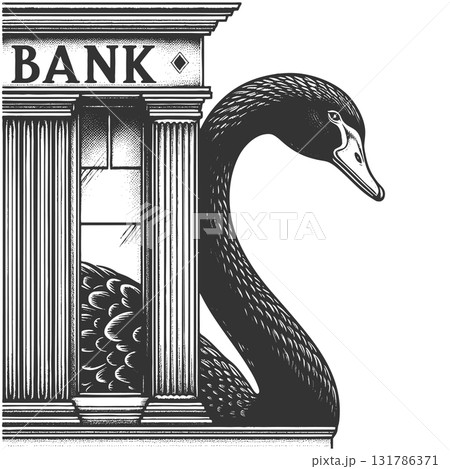 Black Swan Looming Over Bank Financial Shock 131786371