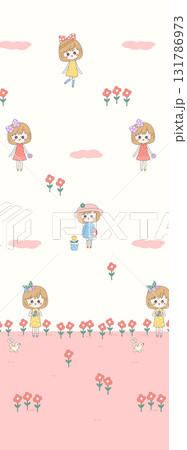 Assorted Handpainted Floral Cartoon And Vintage Patterned Decorative Paper Collection 131786973