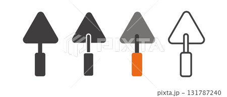 set of color tools and Instrument line icon, service sign icon Construction tool like screwdriver, saw, hammer, axe, ruler, wrench, vector abstract silhouette geometric engineering and Manufacturing set of color tools and Instrument line icon, service sign icon Construction tool like screwdriver, saw, hammer, axe, ruler, wrench, vector abstract silhouette geometric engineering and Manufacturing 131787240