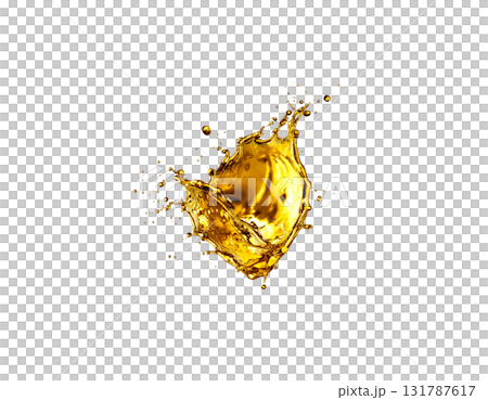 Splashing water in golden liquid waves isolated on white background Splashing water in golden liquid waves isolated on white background 131787617