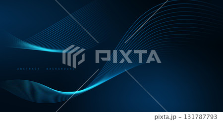 Abstract technology particle wave background. Modern design vector illustration. 131787793