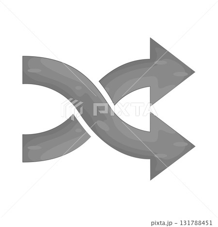 Illustration of shuffle arrow  131788451