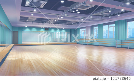 アニメ調の背景 ダンススタジオ 131788646