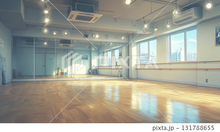アニメ調の背景 ダンススタジオ 131788655