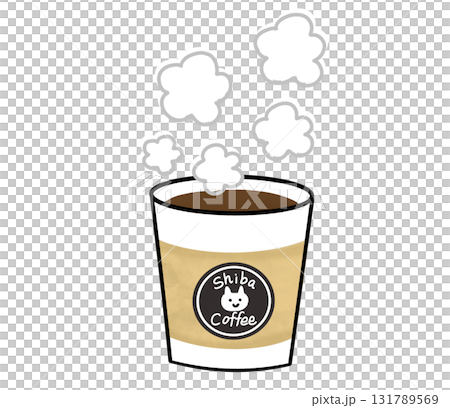 暖かく湯気が立っている紙コップに入ったホットコーヒー 暖かく湯気が立っている紙コップに入ったホットコーヒー 131789569