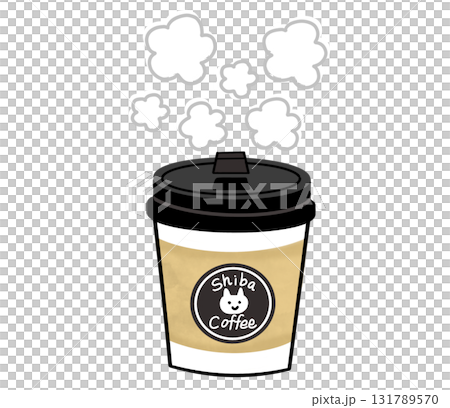 暖かく湯気が立っている紙コップに入ったホットコーヒー(蓋つき) 暖かく湯気が立っている紙コップに入ったホットコーヒー(蓋つき) 131789570
