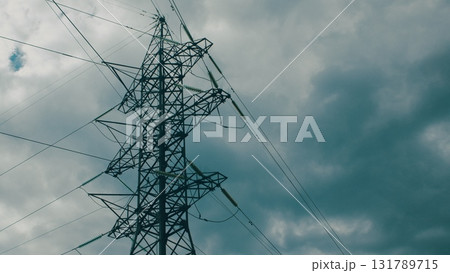 High Voltage Power Lines Stand Tall Under Dramatically Stormy and Impressive Skies Above High Voltage Power Lines Stand Tall Under Dramatically Stormy and Impressive Skies Above 131789715