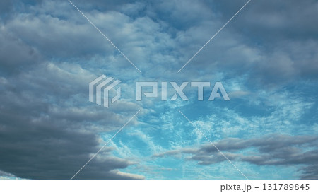 A Beautiful Cloudy Sky Displaying Stunning Shades of Blue and Various Textures Above A Beautiful Cloudy Sky Displaying Stunning Shades of Blue and Various Textures Above 131789845