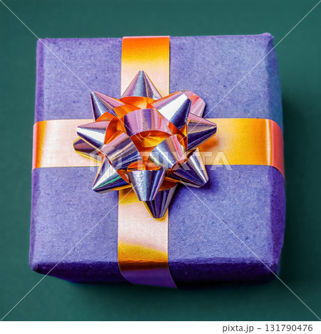 Gift in a box with bows for the holidays 131790476