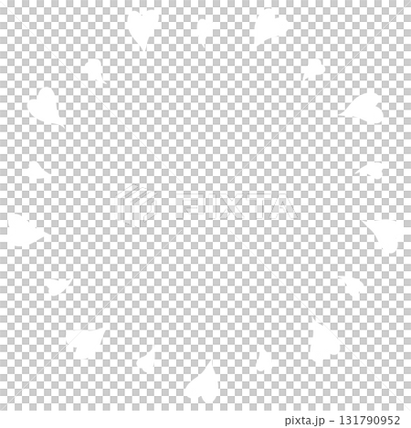 Cute white heart background material 131790952