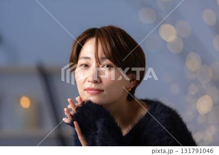 女性　ビューティー　冬 131791046