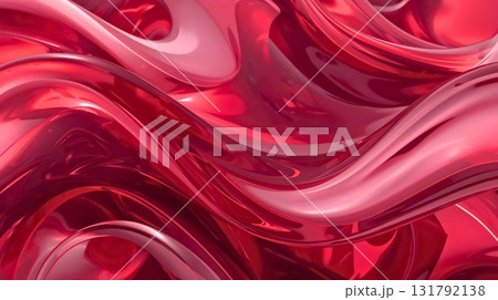 赤ワイン、躍動するレッドウェーブ、カーブ 131792138