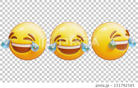 Crying with Laughter emoji 3D graphic 131792585