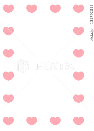 ハートのフレームイラスト ハートのフレームイラスト 131792815