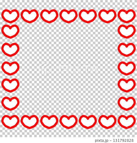 heart frame illustration heart frame illustration 131792828