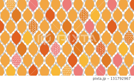 秋天色彩的斯堪的納維亞風格圖案背景 秋天色彩的斯堪的納維亞風格圖案背景 131792967