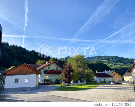 Picturesque Village in the Heart of Scenic European Mountains Picturesque Village in the Heart of Scenic European Mountains 131794083