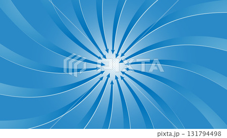 スパイラル状に集まる青い矢印の背景素材|循環・流れ・データ・エネルギーの集中 スパイラル状に集まる青い矢印の背景素材|循環・流れ・データ・エネルギーの集中 131794498