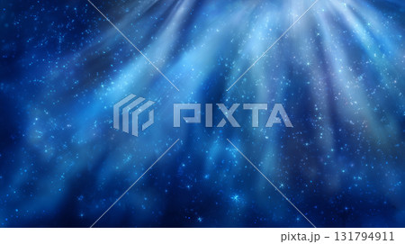 デジタル空間:ブルーの光線が描く抽象的背景 デジタル空間:ブルーの光線が描く抽象的背景 131794911