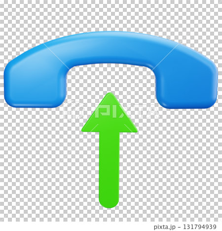 Outgoing Call Green Arrow 131794939