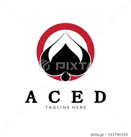ace logo design for casino poker app games vector ace logo design for casino poker app games vector 131795558