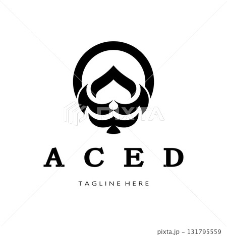 ace logo design for casino poker app games vector ace logo design for casino poker app games vector 131795559