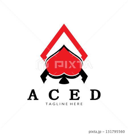 ace logo design for casino poker app games vector ace logo design for casino poker app games vector 131795560