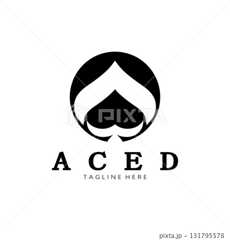 ace logo design for casino poker app games vector ace logo design for casino poker app games vector 131795578