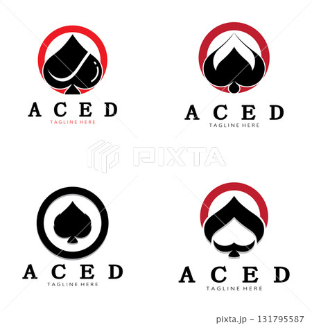 ace logo design for casino poker app games vector ace logo design for casino poker app games vector 131795587