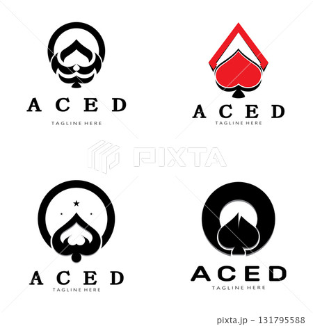 ace logo design for casino poker app games vector ace logo design for casino poker app games vector 131795588