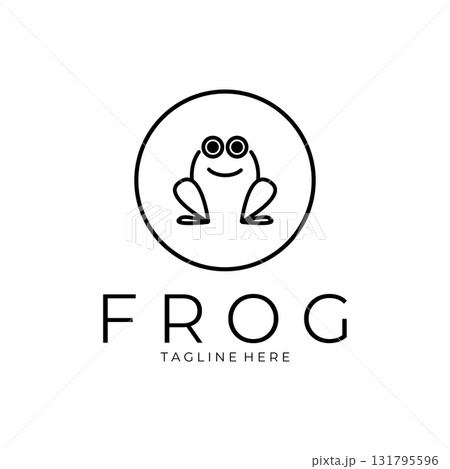 frog logo simple vector design template frog logo simple vector design template 131795596