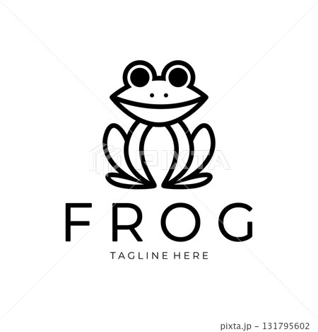 frog logo simple vector design template frog logo simple vector design template 131795602
